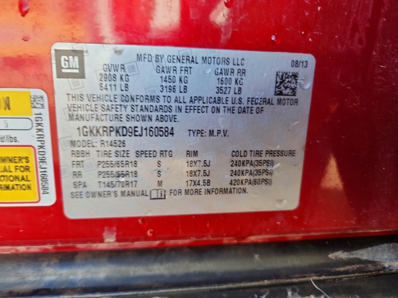 2014 GMC Acadia Sle - zdjęcie 13