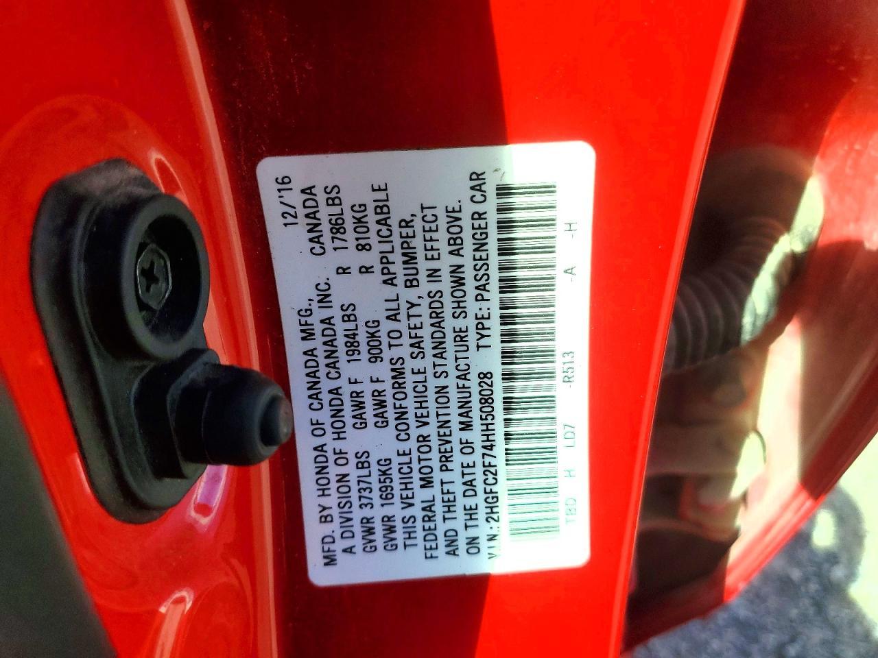 2017 Honda Civic - zdjęcie 13