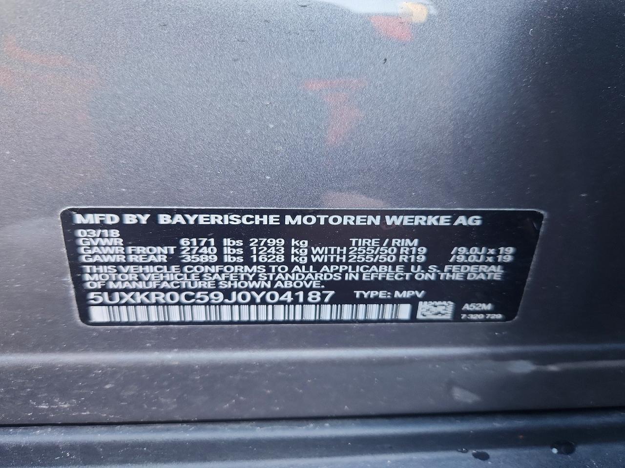 2018 BMW X5 xDrive35I - zdjęcie 12