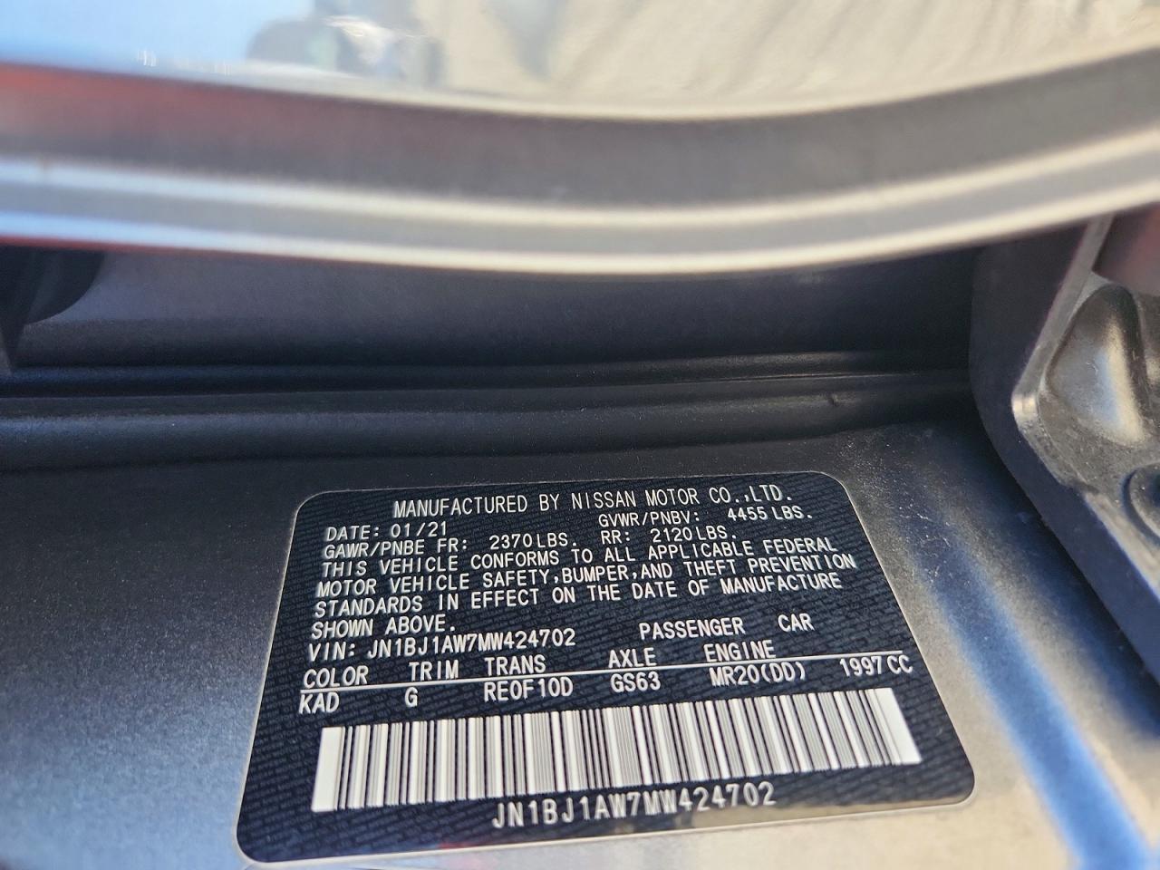 2021 Nissan Rogue Sport S - zdjęcie 13