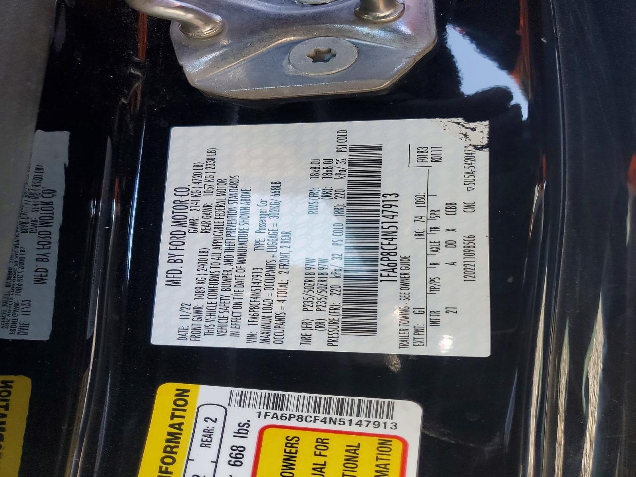 2022 Ford Mustang Gt - zdjęcie 13