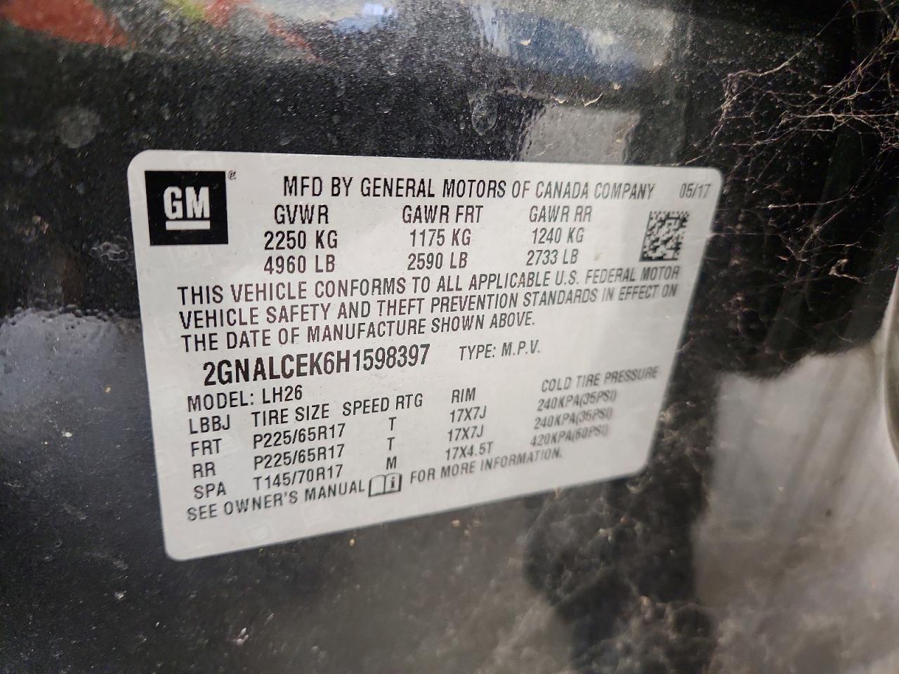 2017 Chevrolet Equinox Lt - zdjęcie 13