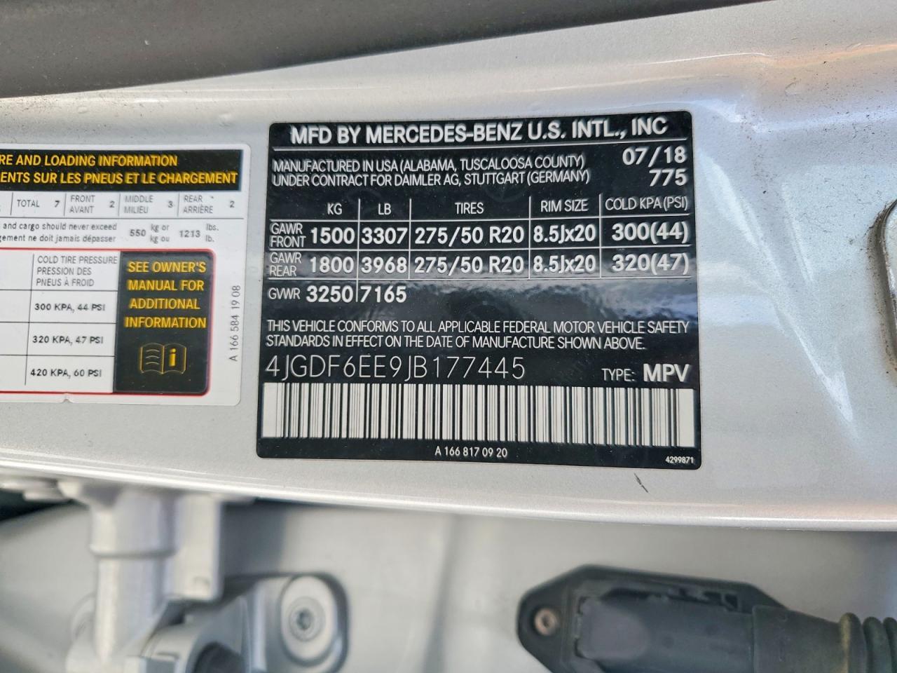 2018 Mercedes-Benz Gls 450 4Matic - zdjęcie 14