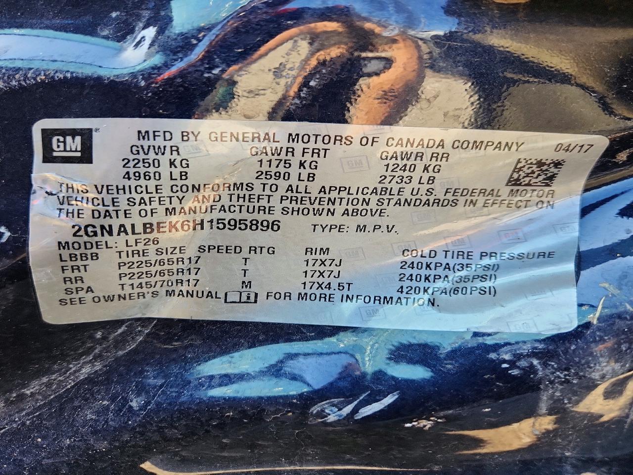 2017 Chevrolet Equinox Ls - zdjęcie 14