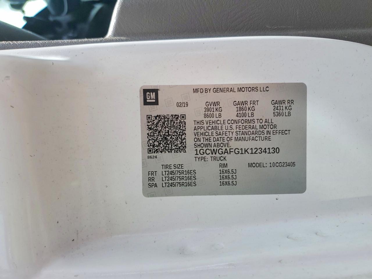 2019 Chevrolet Express G2500 - zdjęcie 13