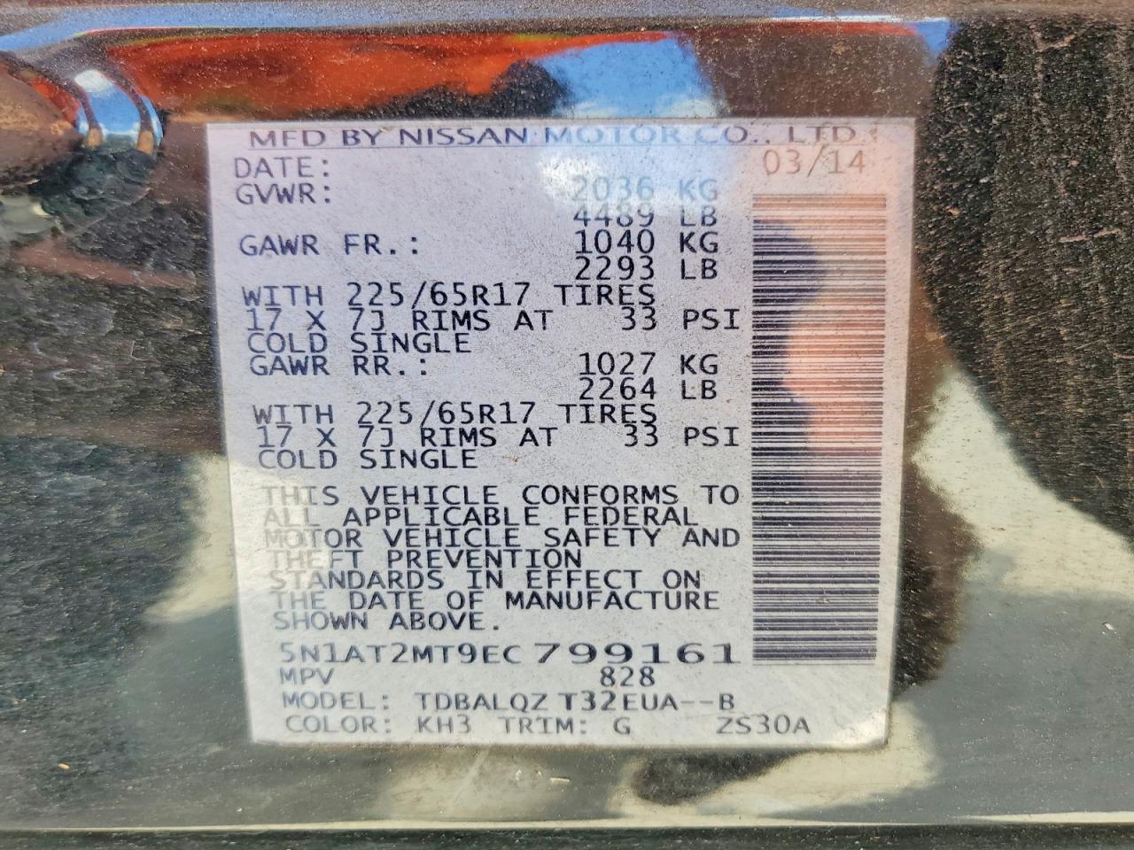 2014 Nissan Rogue Sv - zdjęcie 12