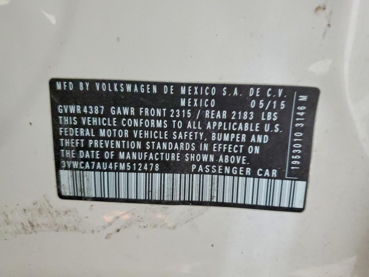 2015 Volkswagen Golf Sportwagen Tdi S - zdjęcie 12