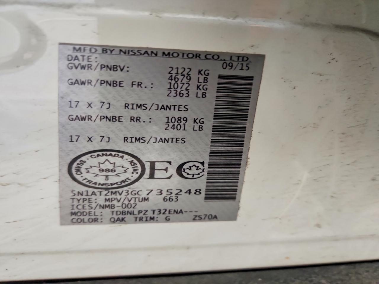 2016 Nissan Rogue S - zdjęcie 14