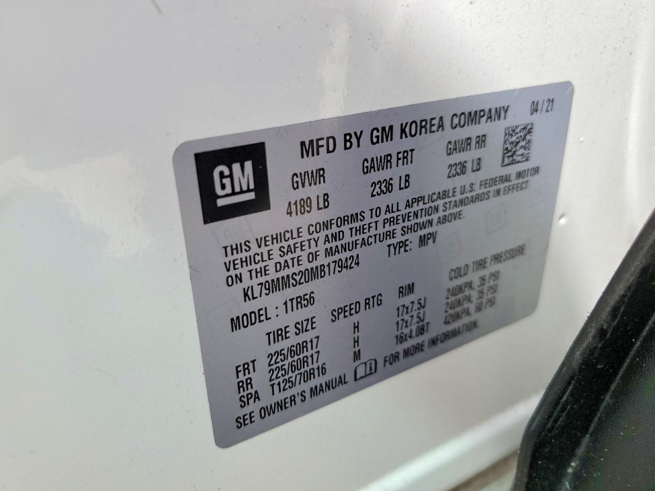 2021 Chevrolet Trailblazer Ls - zdjęcie 12