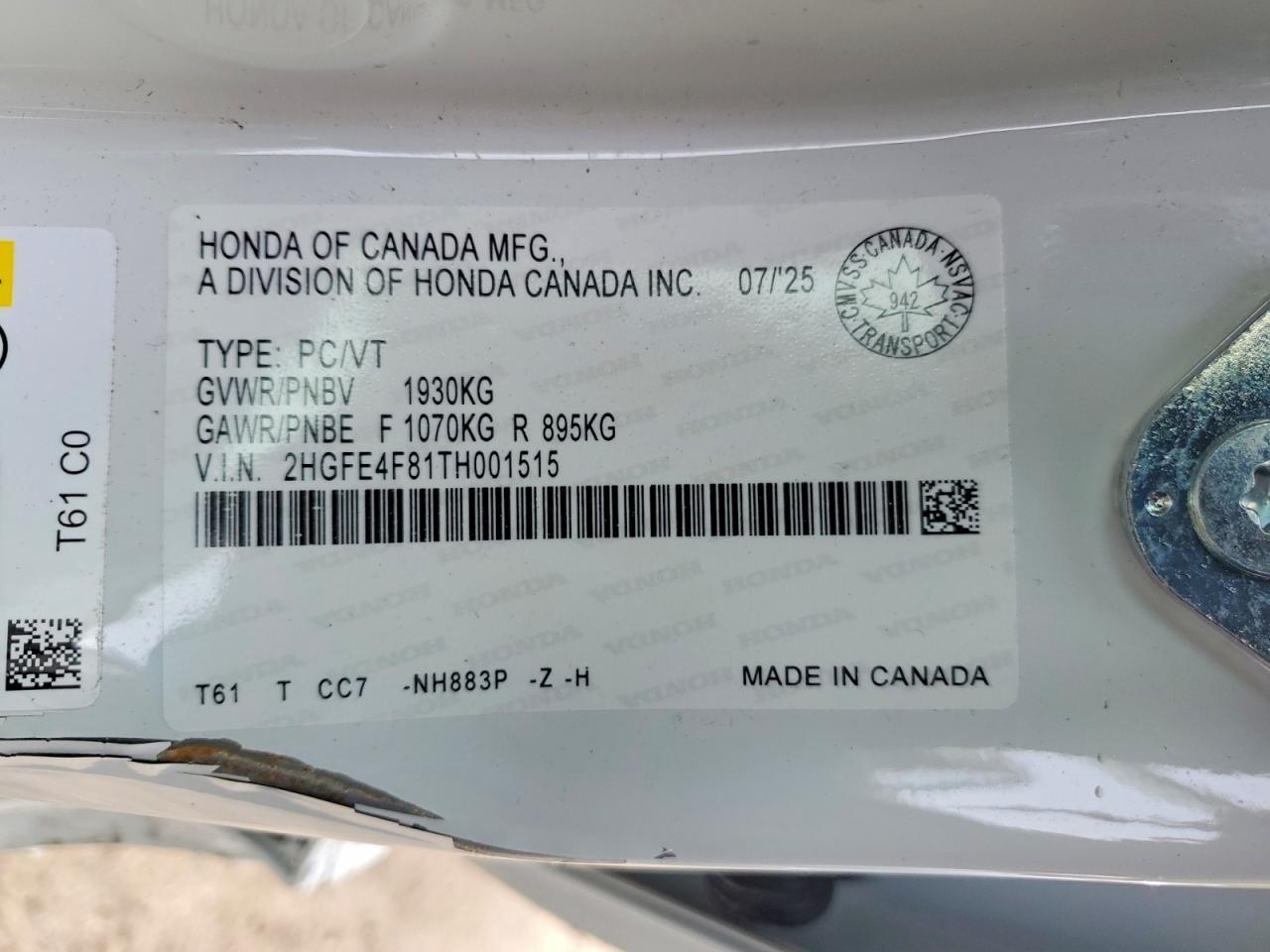 2026 Honda Civic Sport - zdjęcie 12