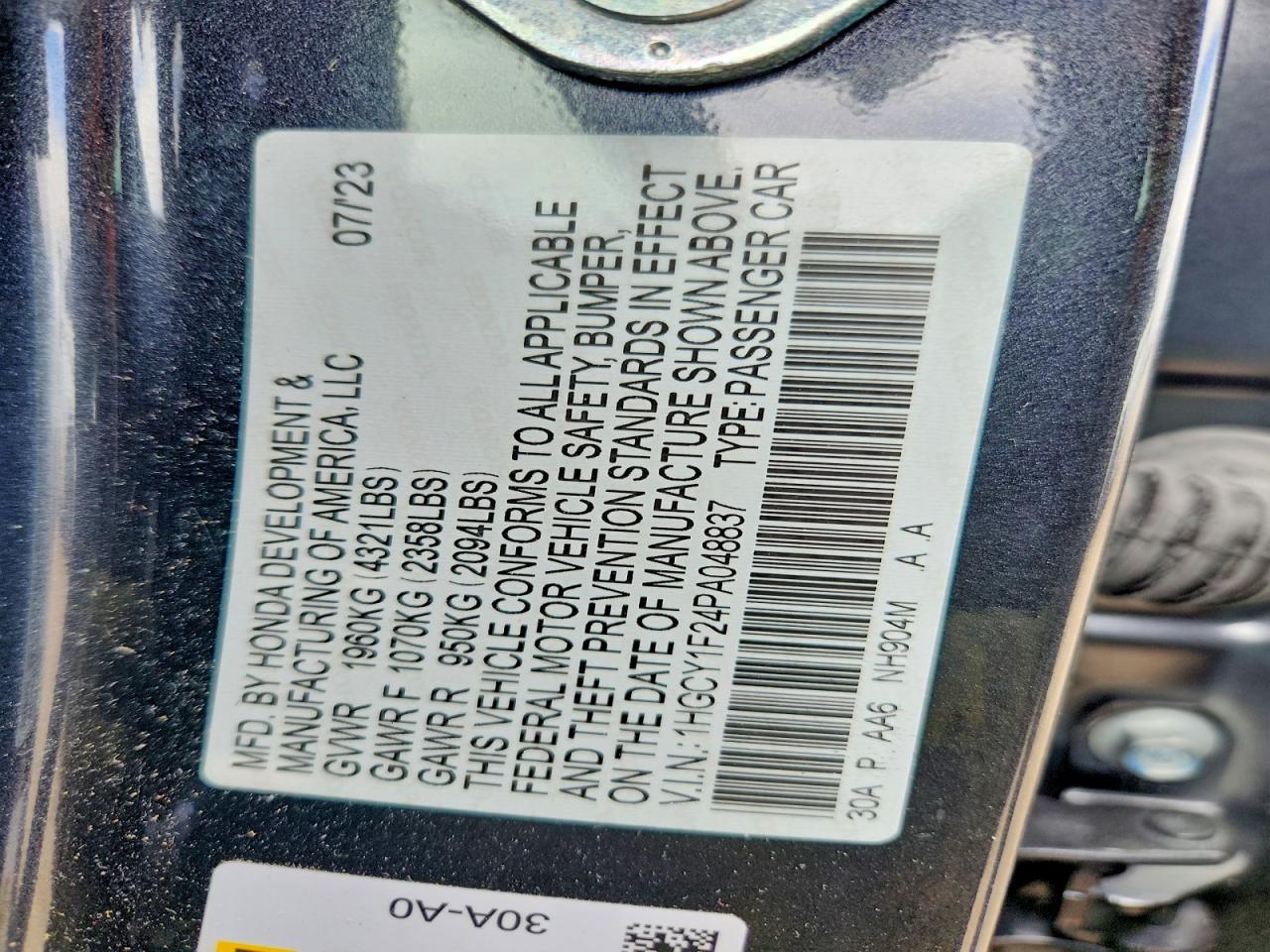 2023 Honda Accord Lx - zdjęcie 13