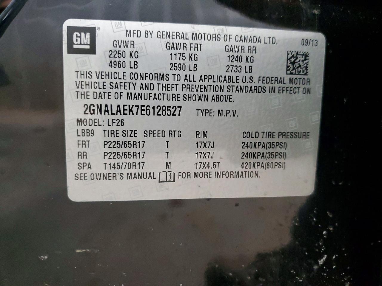 2014 Chevrolet Equinox Ls - zdjęcie 13