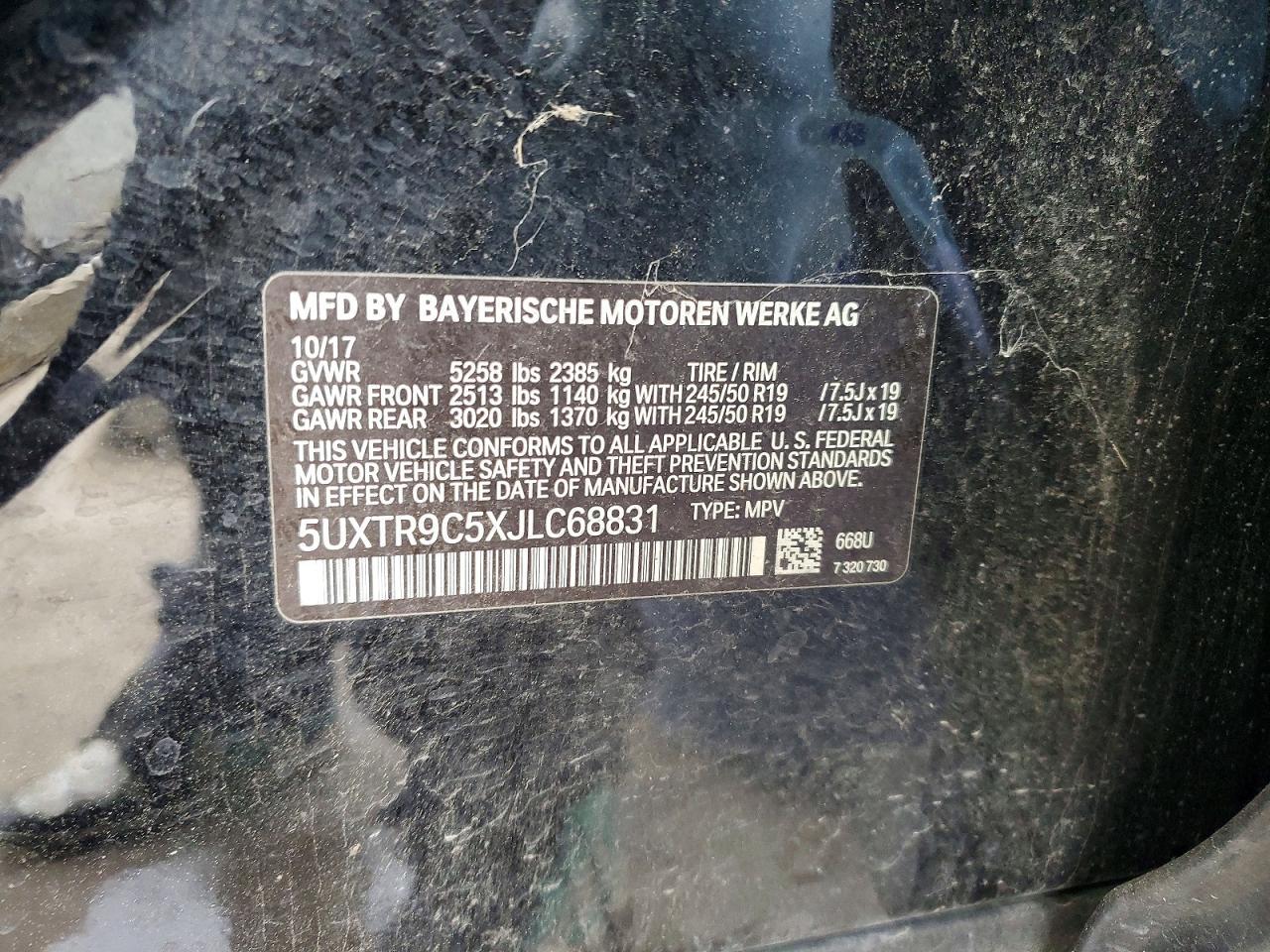 2018 BMW X3 xDrive30I - zdjęcie 12