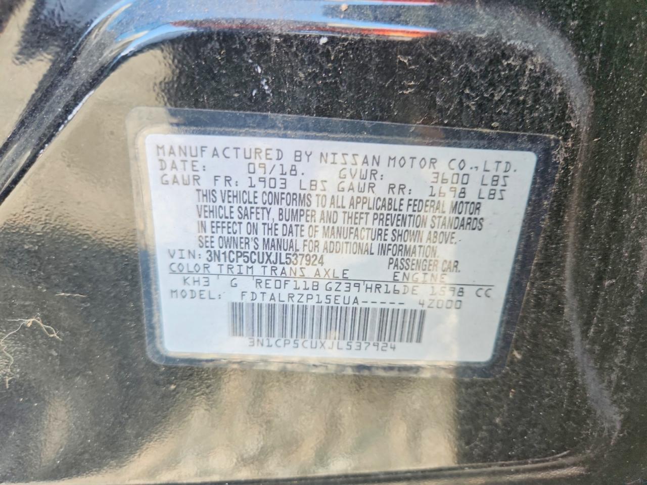 2018 Nissan Kicks S - zdjęcie 13