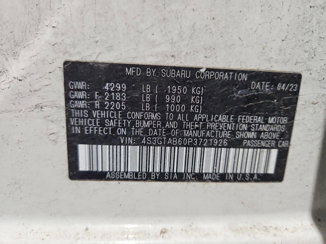 2023 Subaru Impreza - zdjęcie 12