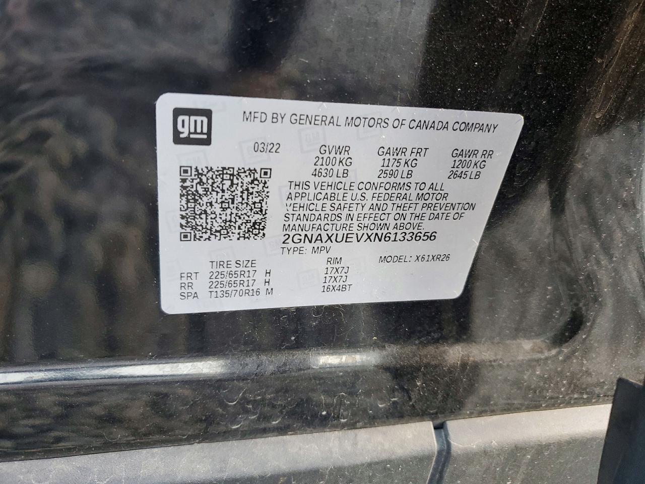 2022 Chevrolet Equinox Awd Lt - zdjęcie 13