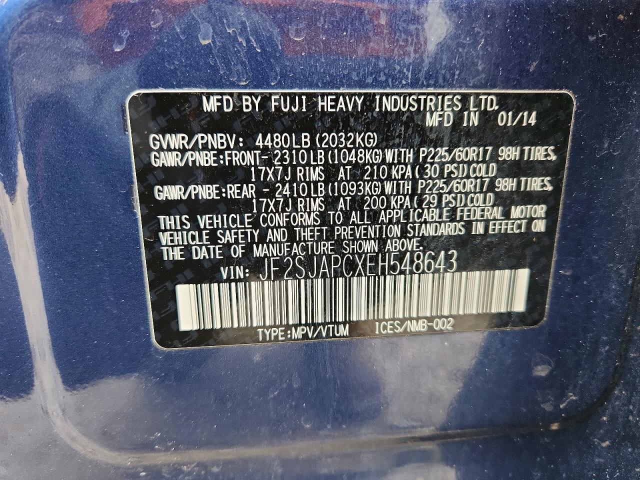 2014 Subaru Forester 2.5I Touring - zdjęcie 13