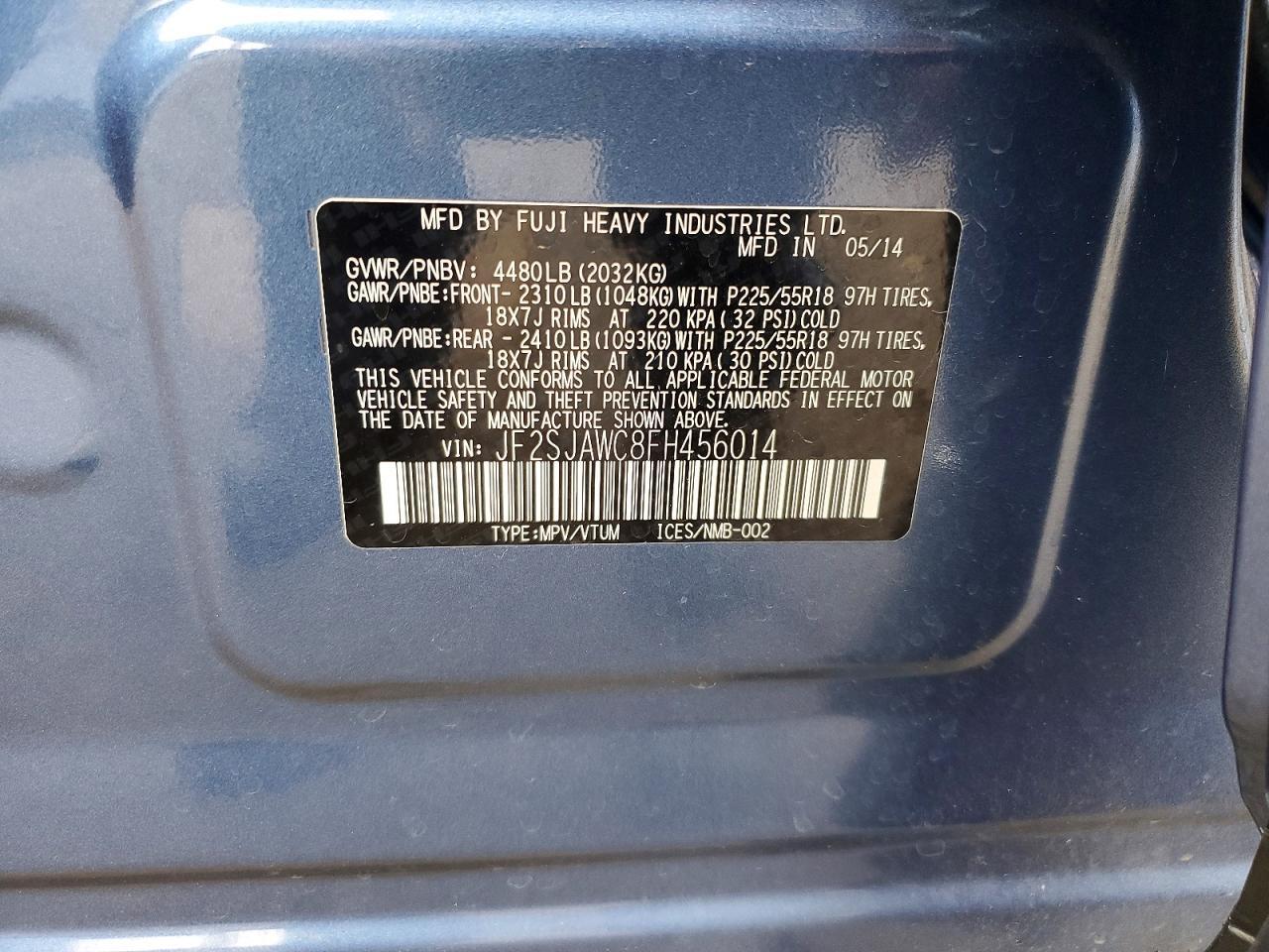 2015 Subaru Forester 2.5I Touring - zdjęcie 12