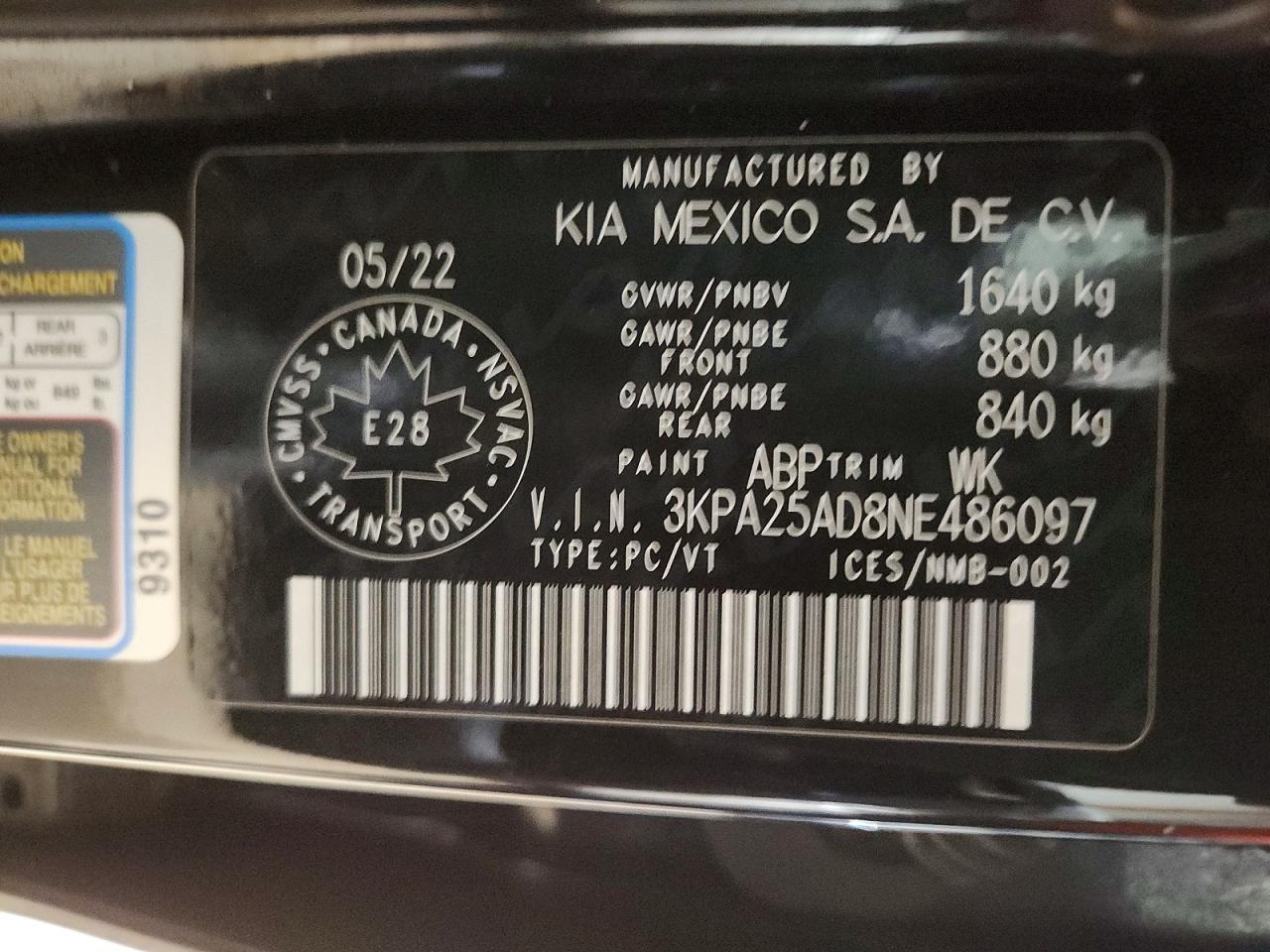 2022 Kia Rio Lx Premium 5Dr - zdjęcie 13