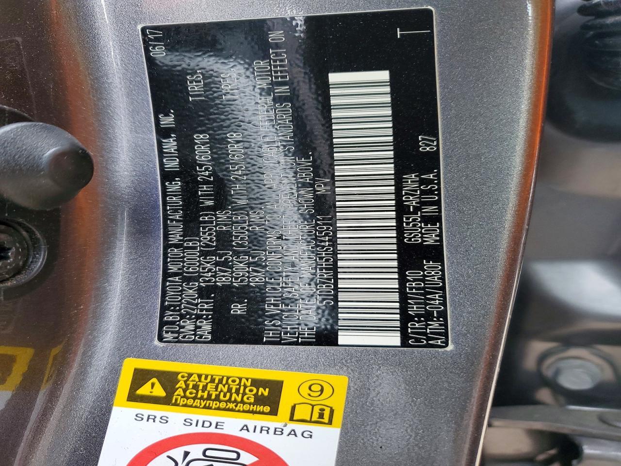 2017 Toyota Highlander Le - zdjęcie 14