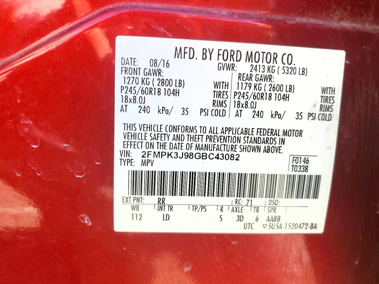 2016 Ford Edge Sel - zdjęcie 13