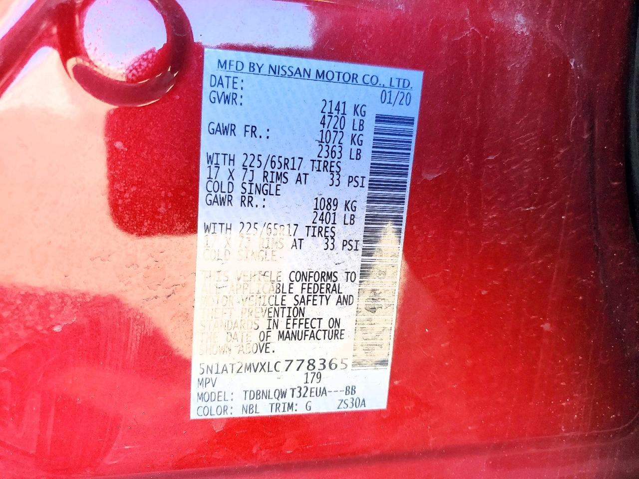 2020 Nissan Rogue Sv - zdjęcie 13