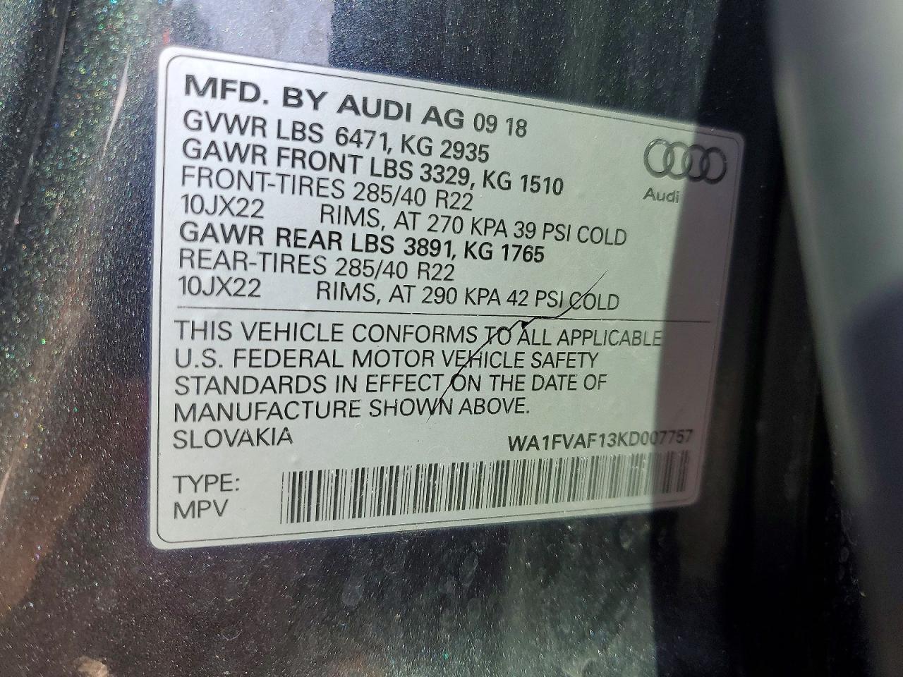 2019 Audi Q8 - zdjęcie 14