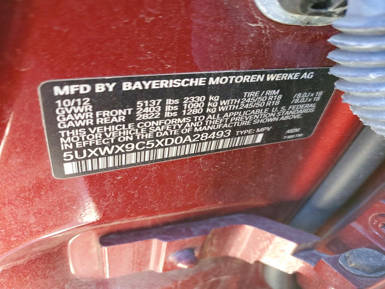 2013 BMW X3 xDrive28I - zdjęcie 13