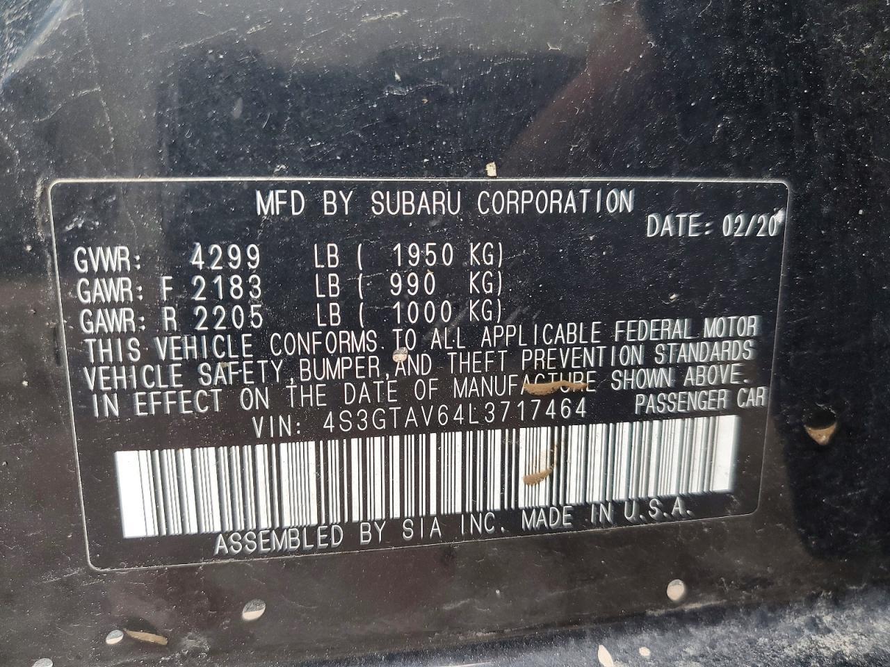 2020 Subaru Impreza Premium - zdjęcie 13