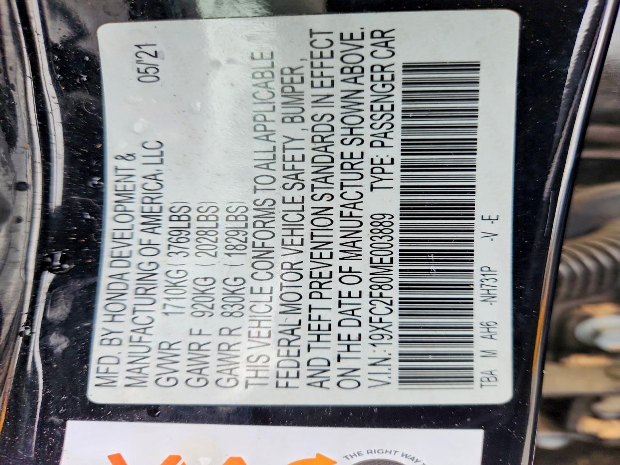 2021 Honda Civic Sport - zdjęcie 12