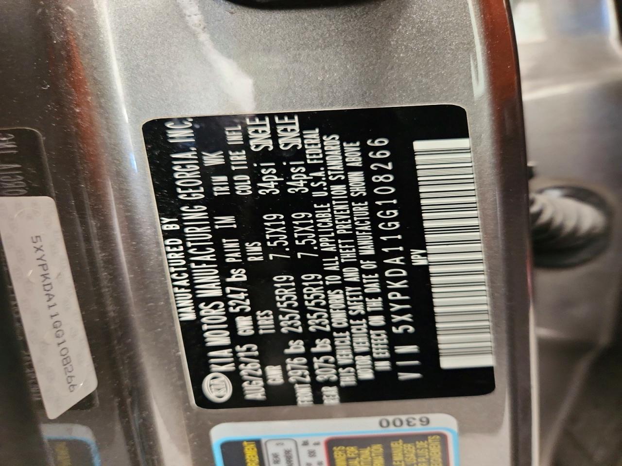 2016 Kia Sorento Sx Limited - zdjęcie 13