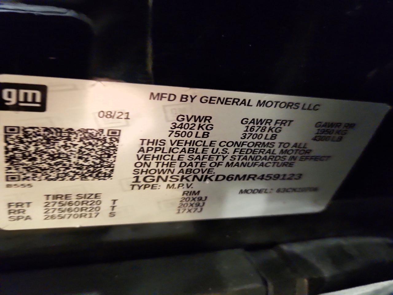 2021 Chevrolet Tahoe K1500 Lt - zdjęcie 14