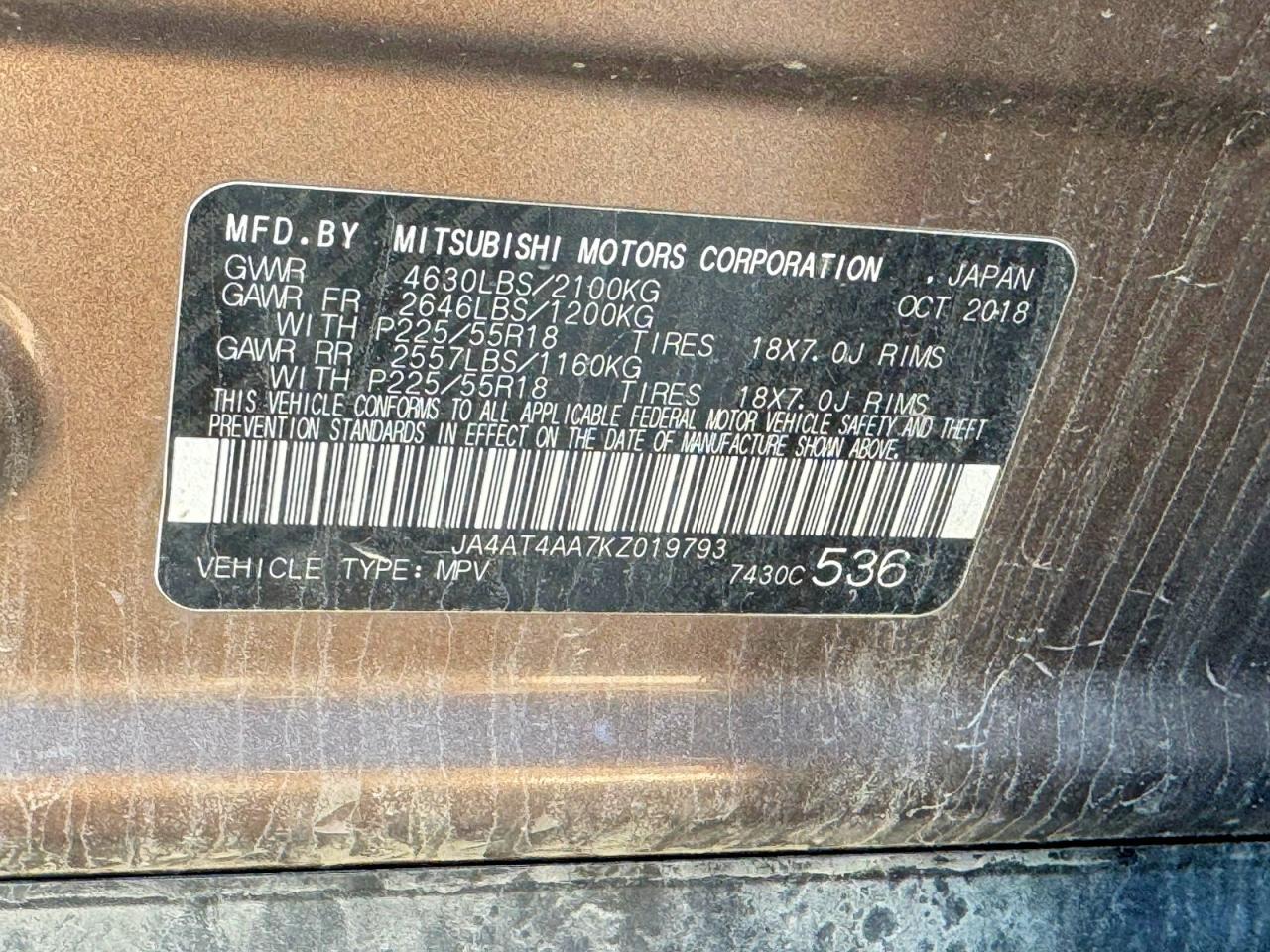 2019 Mitsubishi Eclipse Cross Le - zdjęcie 10