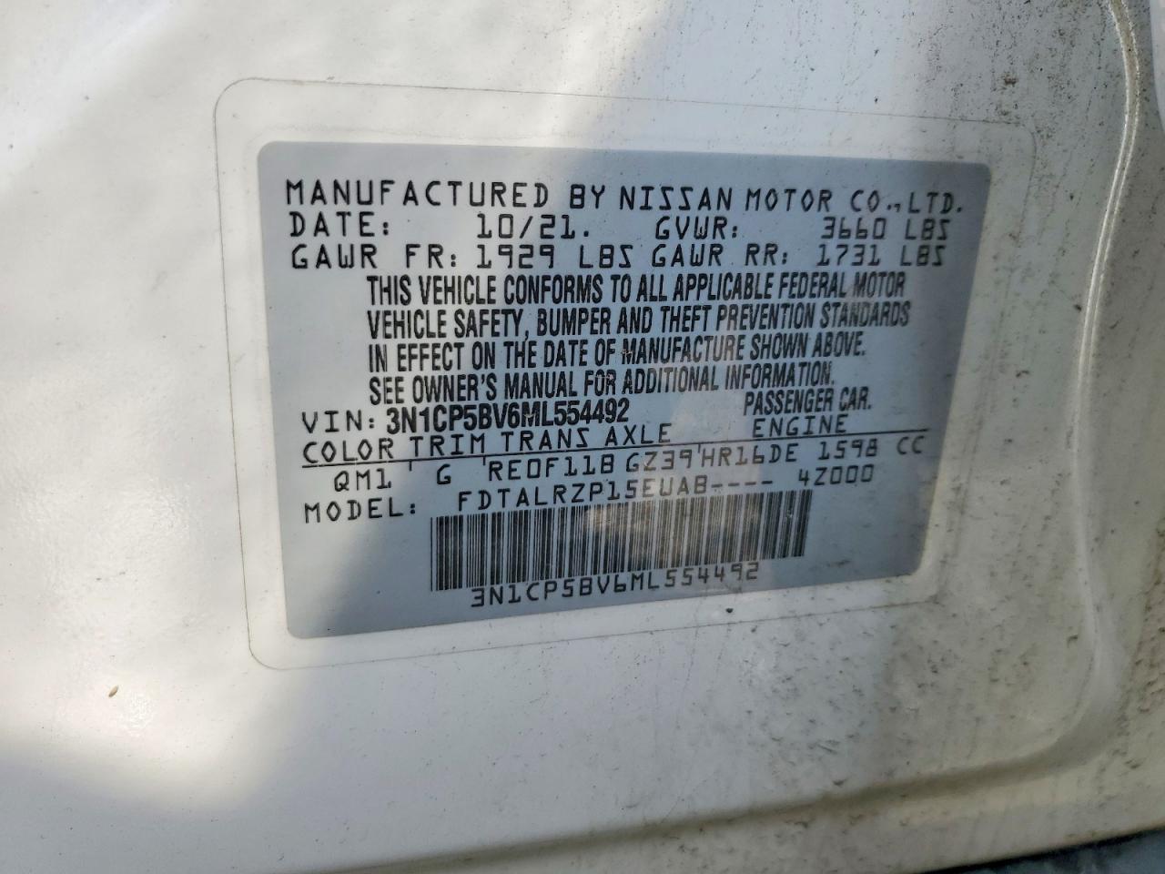 2021 Nissan Kicks S - zdjęcie 12