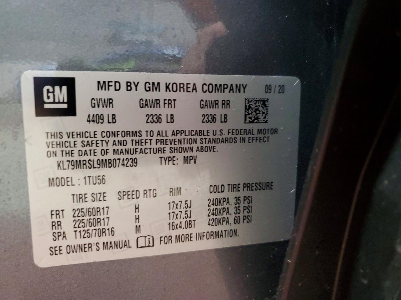 2021 Chevrolet Trailblazer Lt - zdjęcie 13