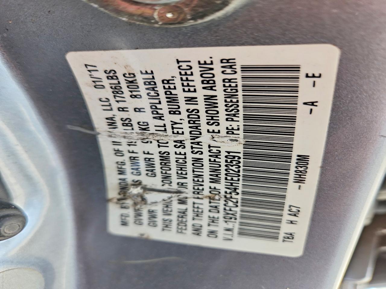 2017 Honda Civic Lx - zdjęcie 12