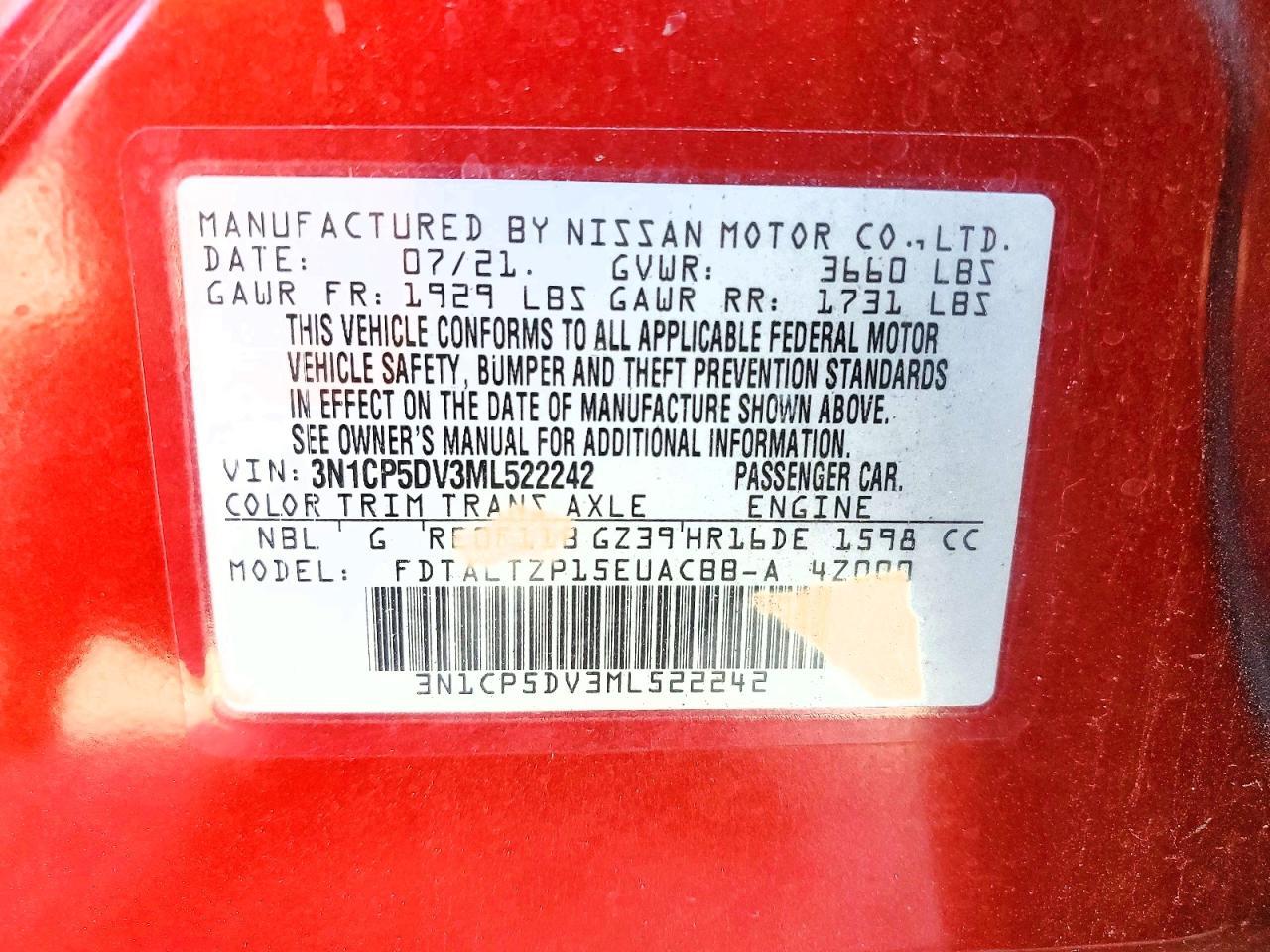 2021 Nissan Kicks Sr - zdjęcie 13