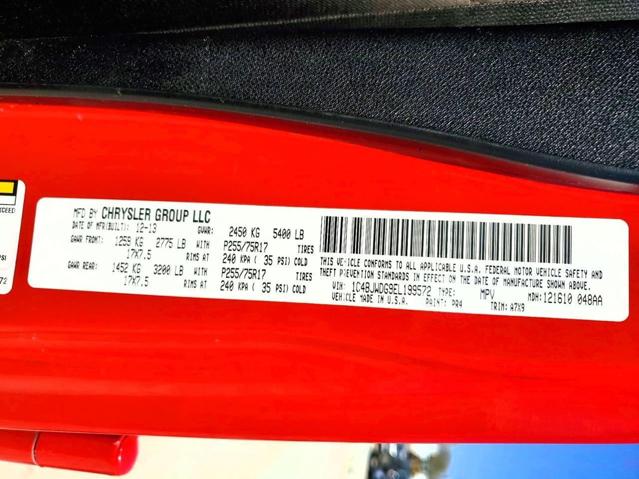 2014 Jeep Wrangler Unlimited Sport - zdjęcie 13