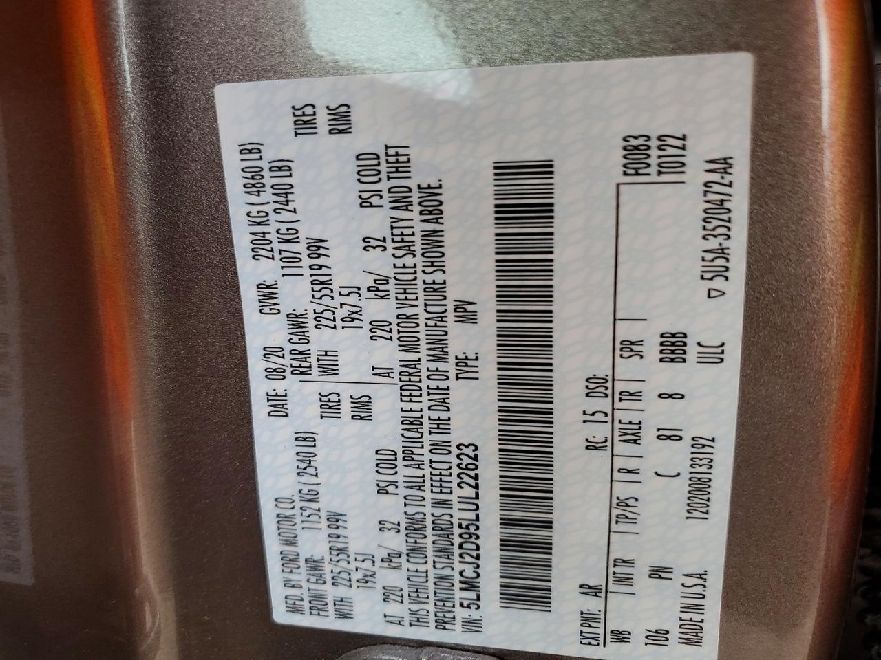 2020 Lincoln Corsair Reserve - zdjęcie 13