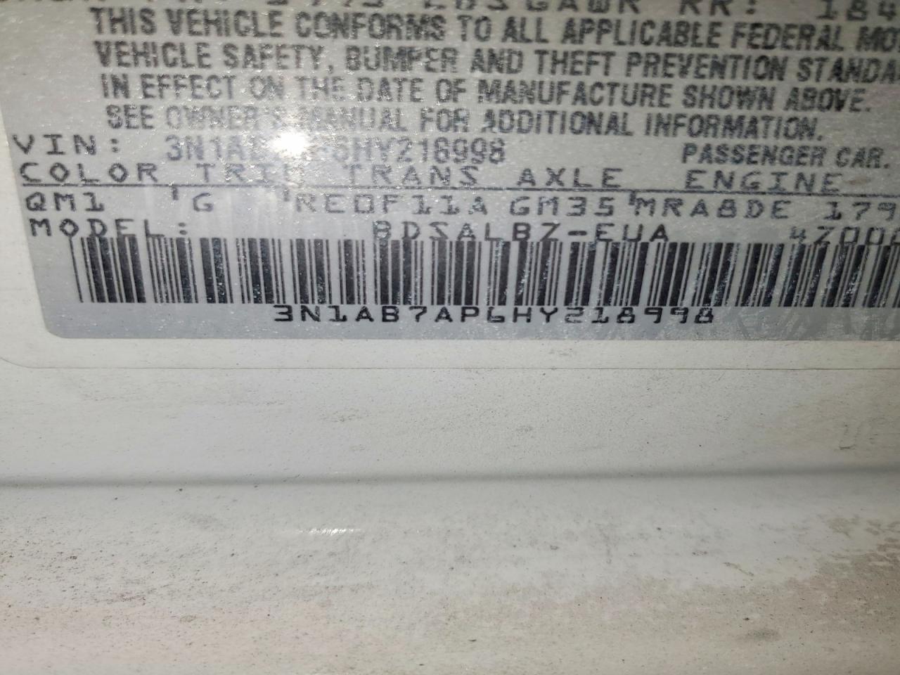 2017 Nissan Sentra S - zdjęcie 14