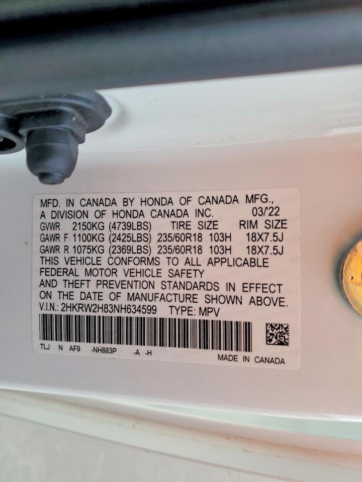 2022 Honda Cr-V Exl - zdjęcie 13