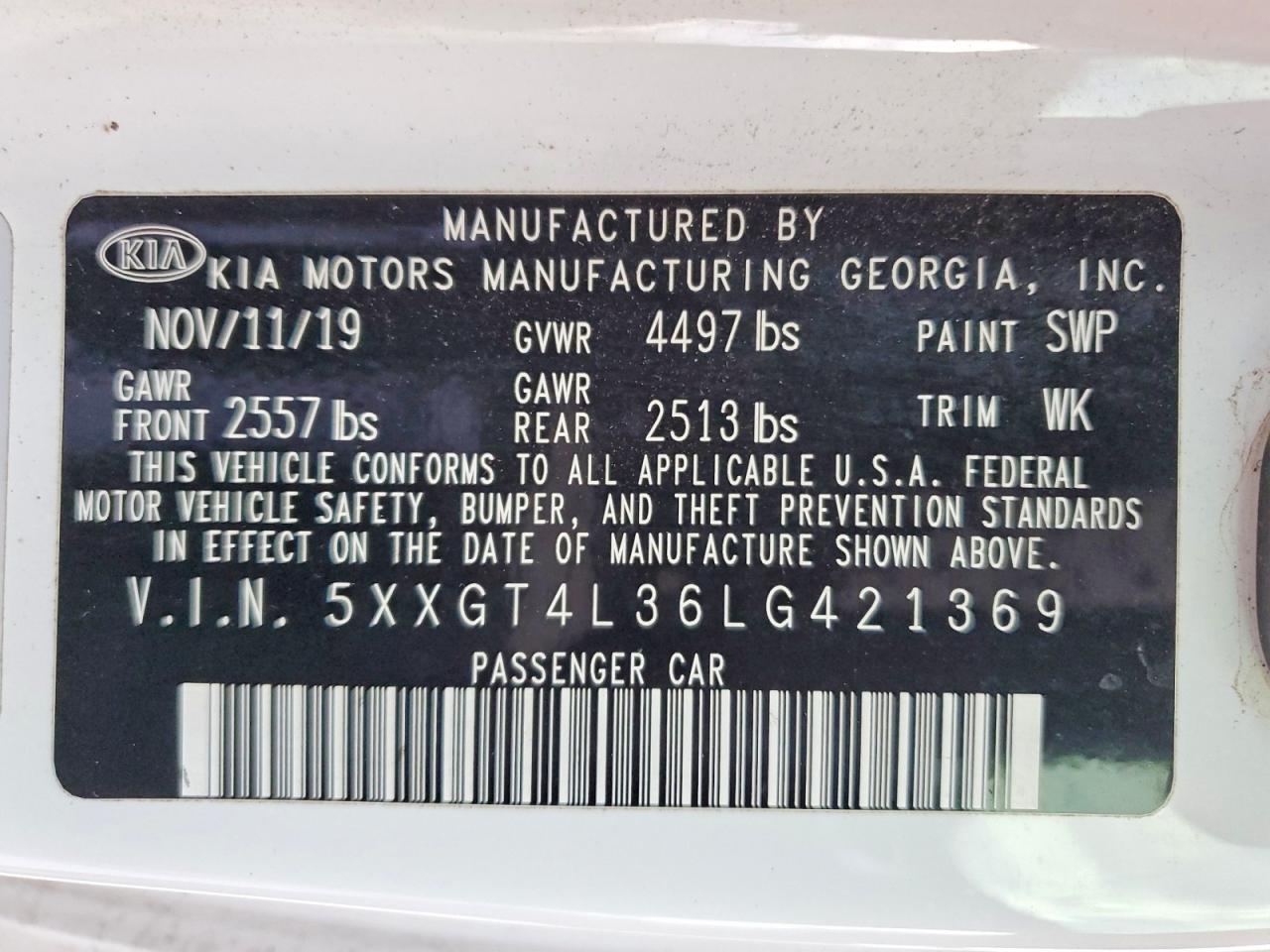 2020 Kia Optima Lx - zdjęcie 12