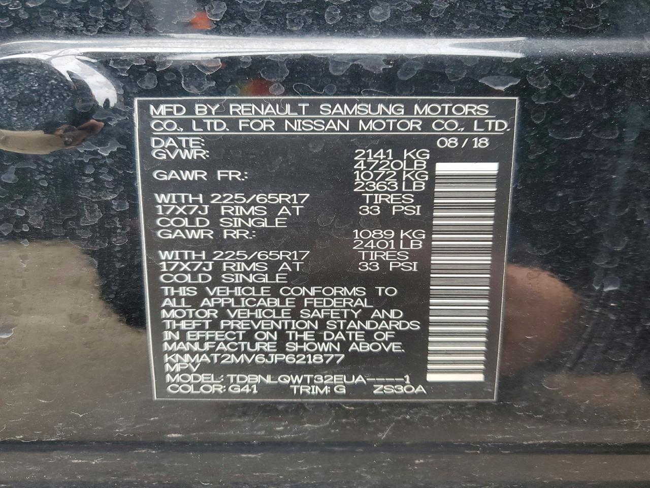 2018 Nissan Rogue Sv - zdjęcie 14