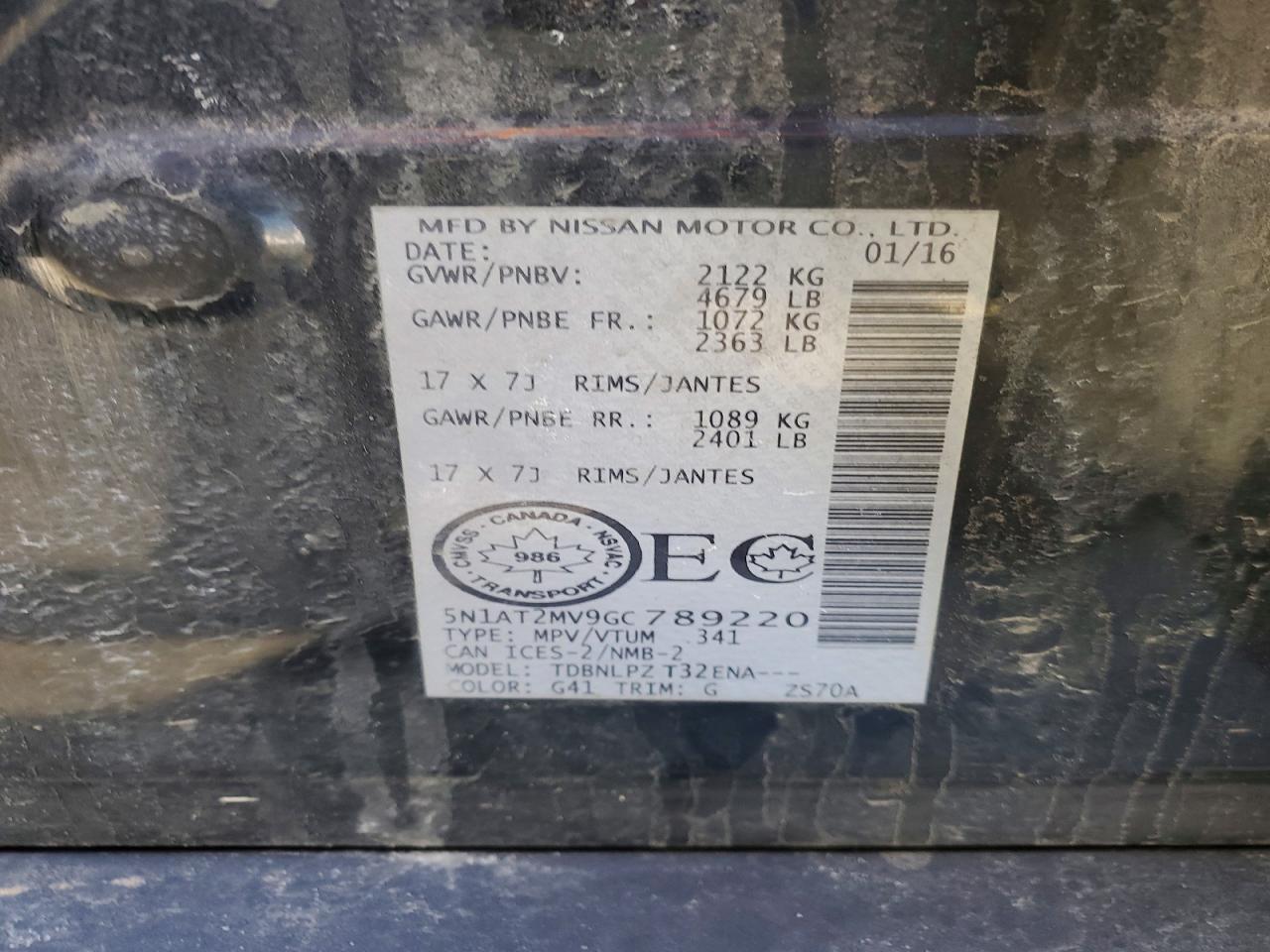 2016 Nissan Rogue S - zdjęcie 13