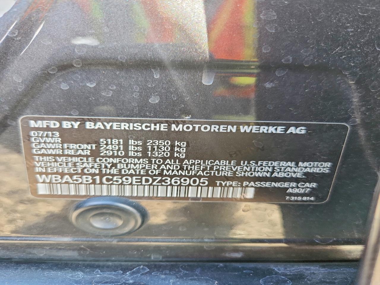 2014 BMW 535 I - zdjęcie 13
