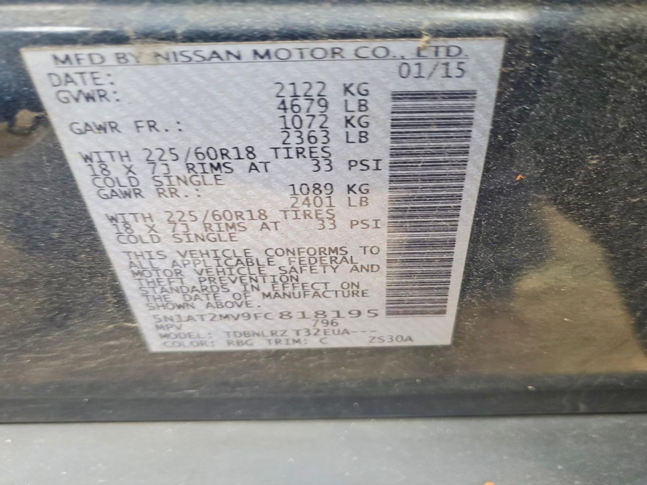 2015 Nissan Rogue Sl - zdjęcie 13