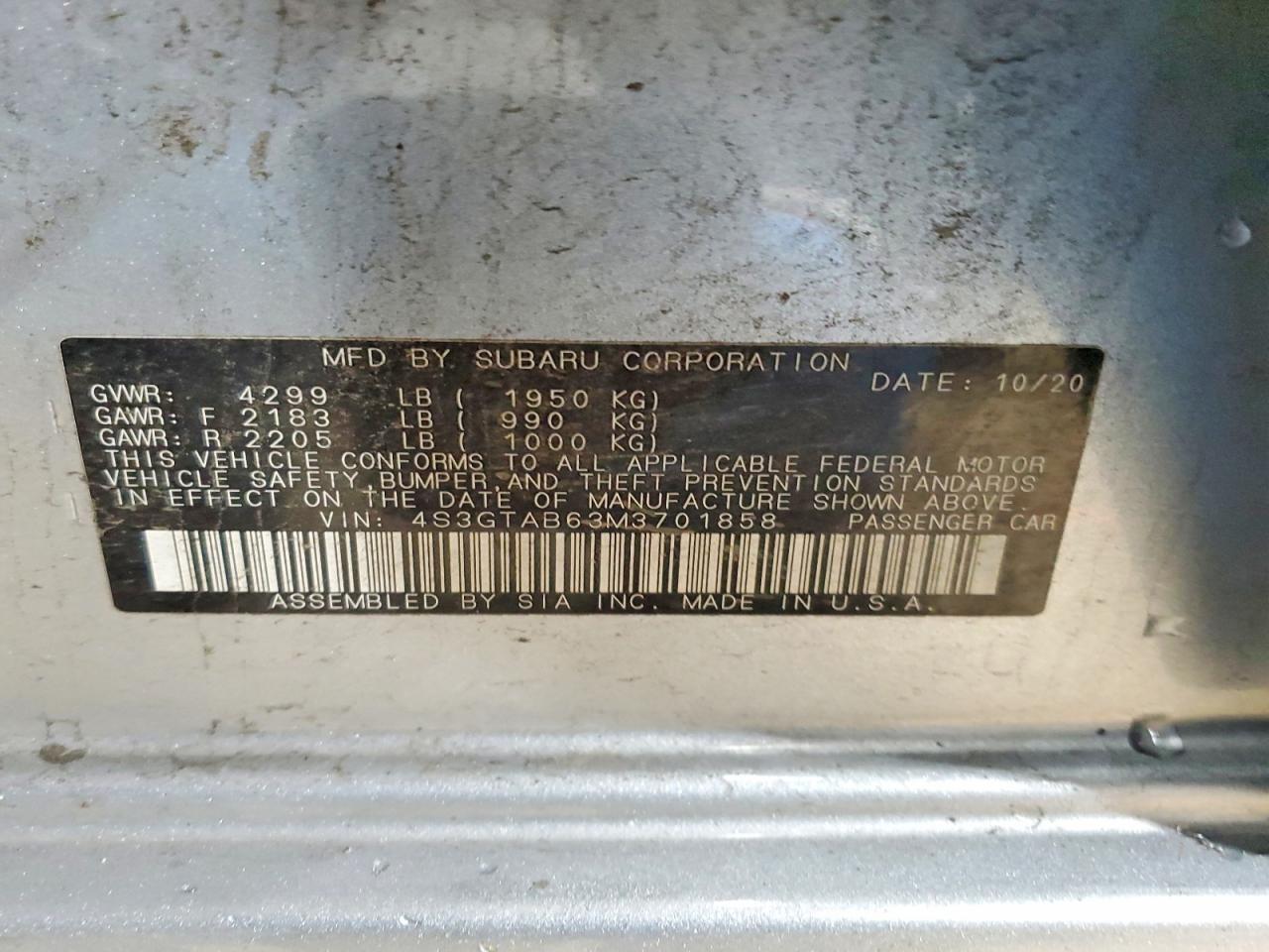 2021 Subaru Impreza - zdjęcie 13