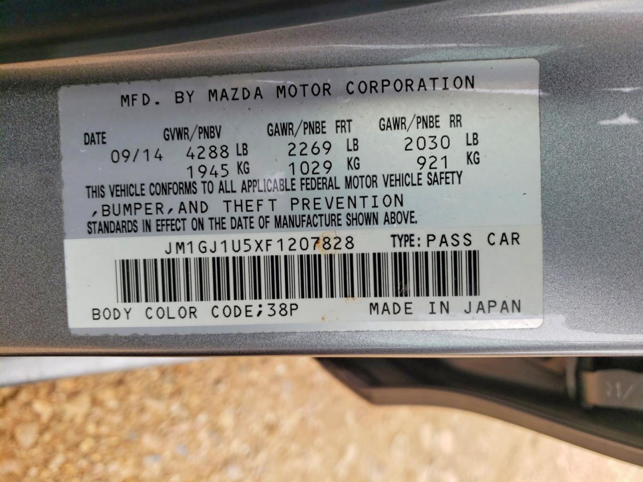 2015 Mazda 6 Sport - zdjęcie 12