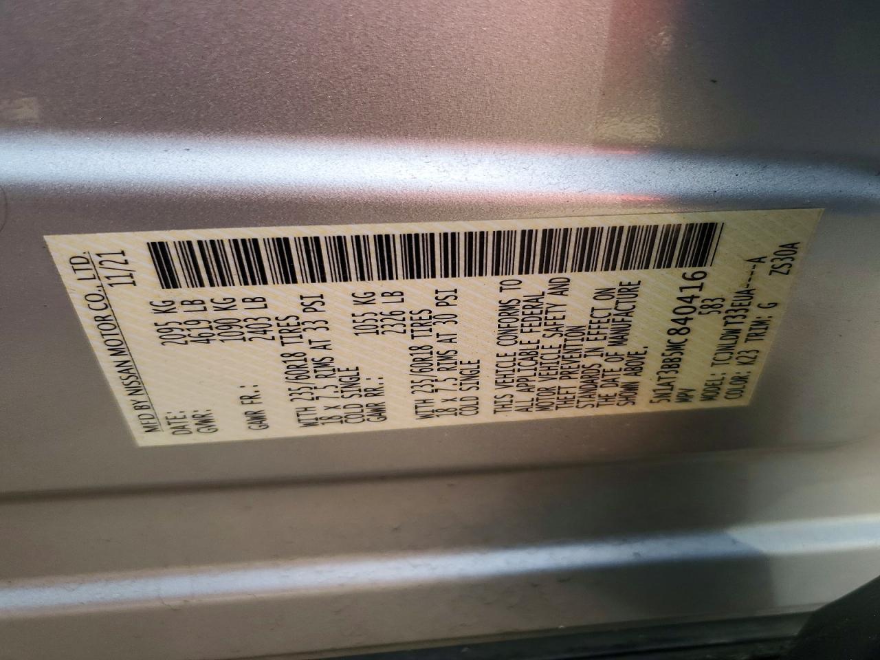 2021 Nissan Rogue Sv - zdjęcie 13