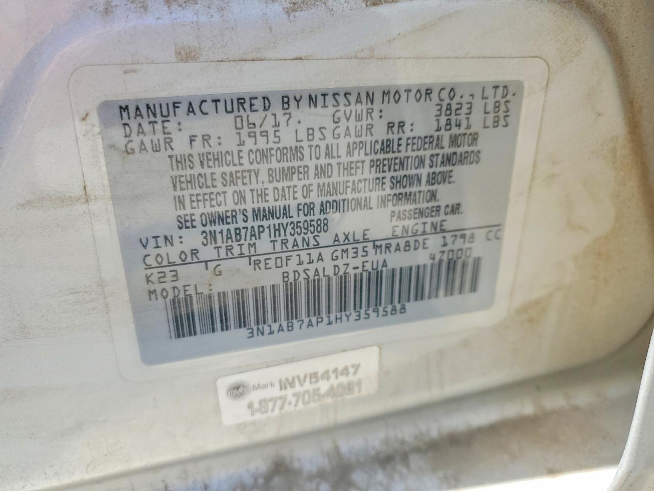 2017 Nissan Sentra Sv - zdjęcie 13